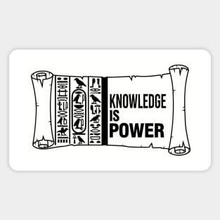Knowledge is Power - Egyptian Scroll Magnet